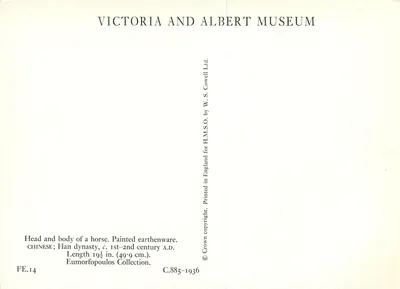 Głowa i ciało konia — Han — Victoria and Albert Museum — Rewers