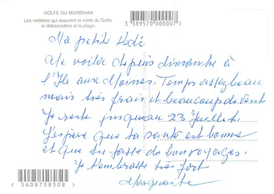 Escalas na Ilha dos Monções — Golfo do Morbihan — Éditions Art du Doar — Verso