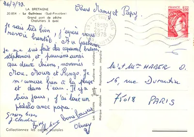 Guilvinec — Porto de pesca — Les Éditions Olney — Verso
