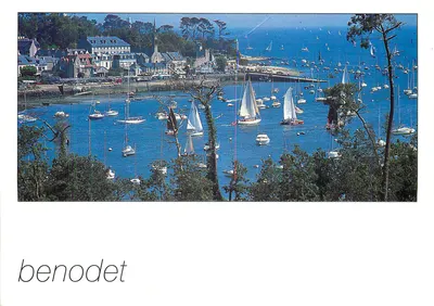 Benodet — vista do porto e do estuário do Odet — Éditions d'Art Jack
