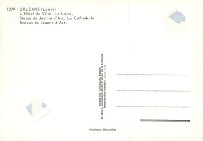 Orléans — Lembrete de Orléans — HARMOR-LIGNEAU Editor — Verso