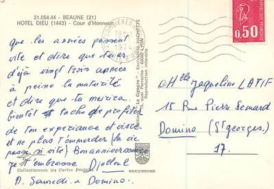 Hôtel Dieu — Cour d'Honneur — Edición 'La Cigogne' - Mexichrome — Reverso