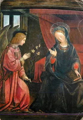 A Anunciação — Abadia de Hautecombe, Saboia — Escola piamontesa, cerca de 1520 — Héliochromie SADAG
