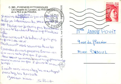 Wodospady Pyrenesów — Wodospady Lavedan, Rieum i Pinara — ARUM-EDITIONS — Rewers