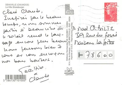 Deauville — A villa Strassburger — Produção Leconte — Verso