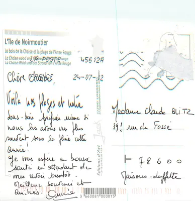 Las Chaise — Wyspa Noirmoutier — Wydawnictwo Sztuki — Rewers