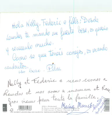Ovelhas brincando — Provérbio inglês — Claire-vision éditions n°5936 — Verso
