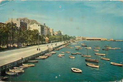 Alicante — Le port et l'Explanade d'Espagne — Éditions Ibáñez, n°4112