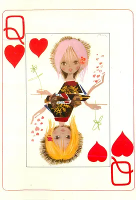 Rainha dos Corações — ilustração artística — editor RENI, série 277