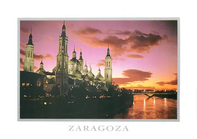 Zaragoza — Basílica do Pilar e rio Ebro — Editado por EDICIONES DEL MONTE S.L.