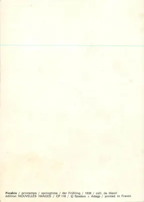 Primavera — Edição Nouvelles Images, CP 118 — Picabia — Verso