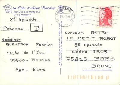 Bormes-les-Mimosas — Canto pitoresco — Edições la Côte d'Azur Varoise — Verso