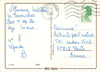 Flores e poesia — Michèle Emesse — Éditions MIC MAX, n° 5074 — Verso