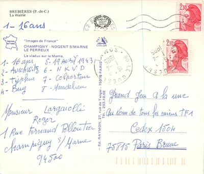 Prefeitura de Brebières — Salais — Éd. Raymon, 75019 Paris — Verso