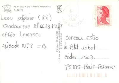 Plateaux wysokiej Ardeche — Vivarais — Wydawnictwo Cellard — Rewers