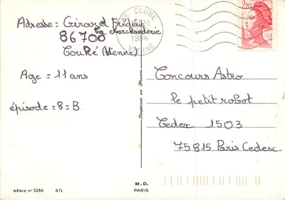 Páscoa das Coruja — Páscoa — M.D. Paris, série 5266 — Verso