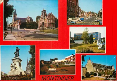 Bilhete postal moderno Montdidier (Somme)