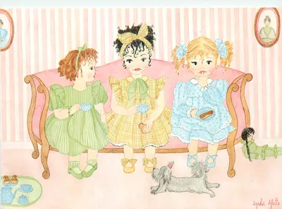 Três meninas tomando chá — Episódio n°8 — Edições Decorève, n°314