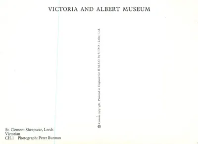 Ruínas de uma igreja — St. Clement Sheepscar, Leeds — Museu Victoria and Albert — Verso