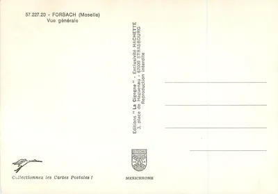 Forbach (Mosa) — Vista general — Ediciones 'La Cigogne' Hachette — Reverso