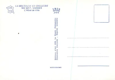 Hôtel de Ville — Le Doaré — Vannes — Wydawnictwo Sztuki JOS — Rewers