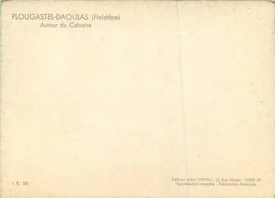 PLOUGASTEL-DAOULAS (Finistère) — Wokół Krzyża — Éditions d'Art YVON — Rewers