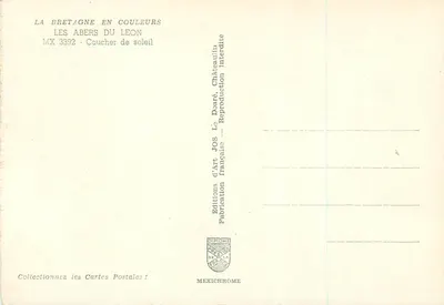 Les Abers du Léon — Pôr do sol — Éditions JOS — Verso