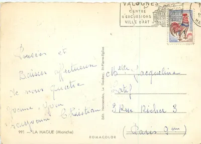 La Hague — Lembrete da Hague — Editor St-Pierre-Eglise, n° 991 — Verso