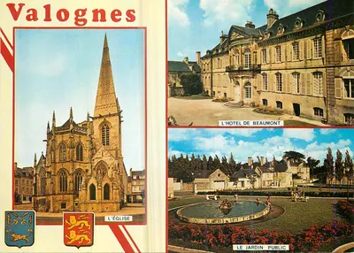 Valognes — A Igreja, o Hotel de Beaumont, o Jardim Público — Artaud Frères, n°103