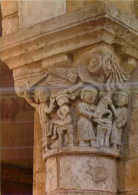 Basílica de SAINT-BENOIT-SUR-LOIRE — Capitel: o sacrifício de Abraão — Edições GAUD