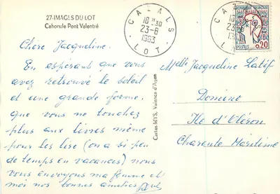 Most Valentré — Cahors — Cartes MYS — Rewers