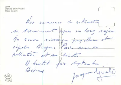 Plac Carami — Brignoles — Wydawnictwo G.A.L. Althén des Paluds — Rewers