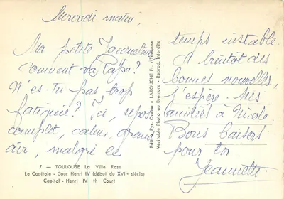 Toulouse - Kwatera Henryka IV (początek XVII wieku) — wydawca LABOUCHE Fr. - n°7 — Rewers