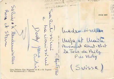 Montefiesole - Villa Tassinaia - Ogród — Casa Editrice Ugo Mugnaini di M. e G. Tognoli — Rewers