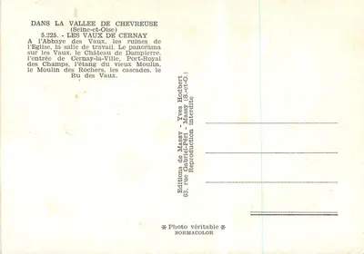 Les VAUX-de-CERNAY — panorama e sites — Yves Hodbert — Verso