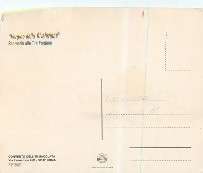 Dziwka Odkrycia — Santuario Trzech Fontann — Wydawnictwo Marconi — Rewers