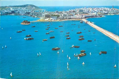 La Coruña — Vista aérea parcial — Editor Pórtales Fama, n° 3.499