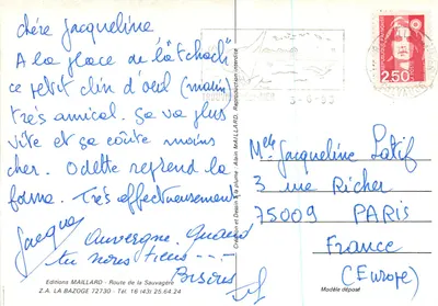 Trouville. Puerto de pesca. — Ilustración de Maillard — Ediciones MAILLARD — Reverso
