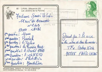 De Tuinen van Perrine — La Vallée de la Mayenne — Artaud Frères — Achterkant