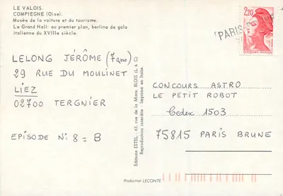 Muzeum samochodów i turystyki — Wielki Hala: berlina włoska z XVIII wieku — Editions Estel — Rewers