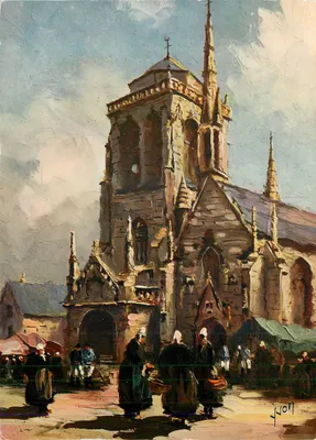 Locronan (Finistère) — A Igreja — Edições de Arte 'YVON'