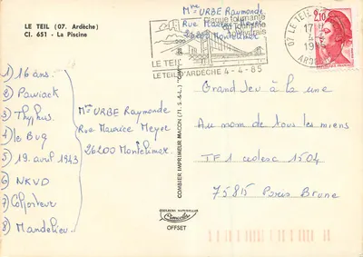 Piscina de Le Teil — Ardèche — editor Cim — Verso