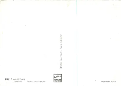 Leão em um carro — perigo — Edições Marion Valentine, n° 8136 — Verso