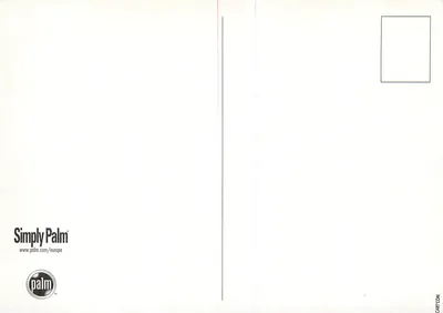 Pubblicità per computer palmari Palm — Simply Palm — 2000 — Verso