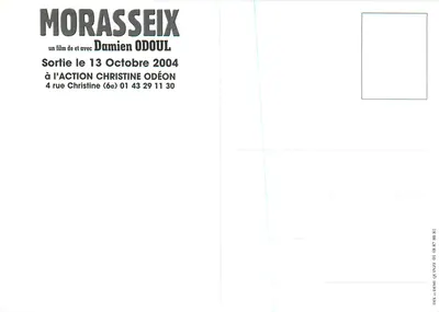 Morasseix — filme de Damien Odouul — edição promocional — Verso