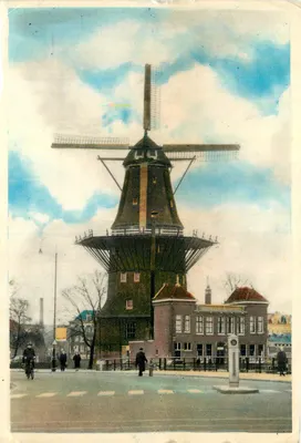 Bilhete postal moderno Molen de Gooyer Amsterdam