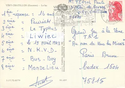Viry-Châtillon (Essonne) — Jezioro — Wydawnictwo Léee — Rewers