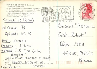 Castelo Saint-Jean — Nogent-le-Rotrou — editor Cing — Verso