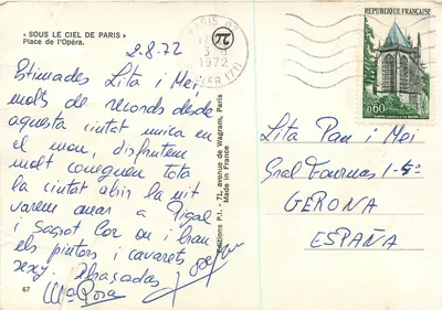 Opéra de Paris — Académie Nationale de Musique — Éditions P.L. 71, avenue de Wagram, Paris — Verso