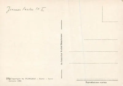 Jozef II — in gebed — PLURIGRAF - Narni - Terni, n°27 — Achterkant